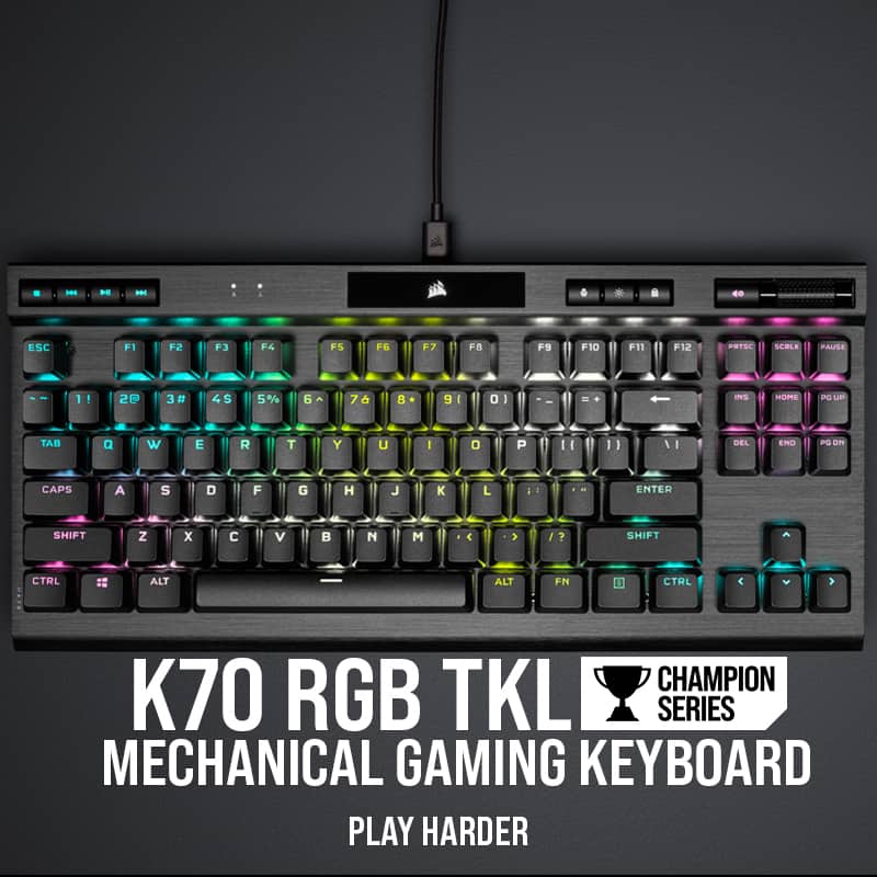 La leyenda continúa - CORSAIR presenta el teclado mecánico para juegos K70  RGB PRO