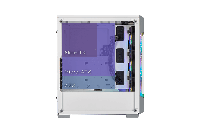 CORSAIR Carbide Series 175R RGB motherboard diagram