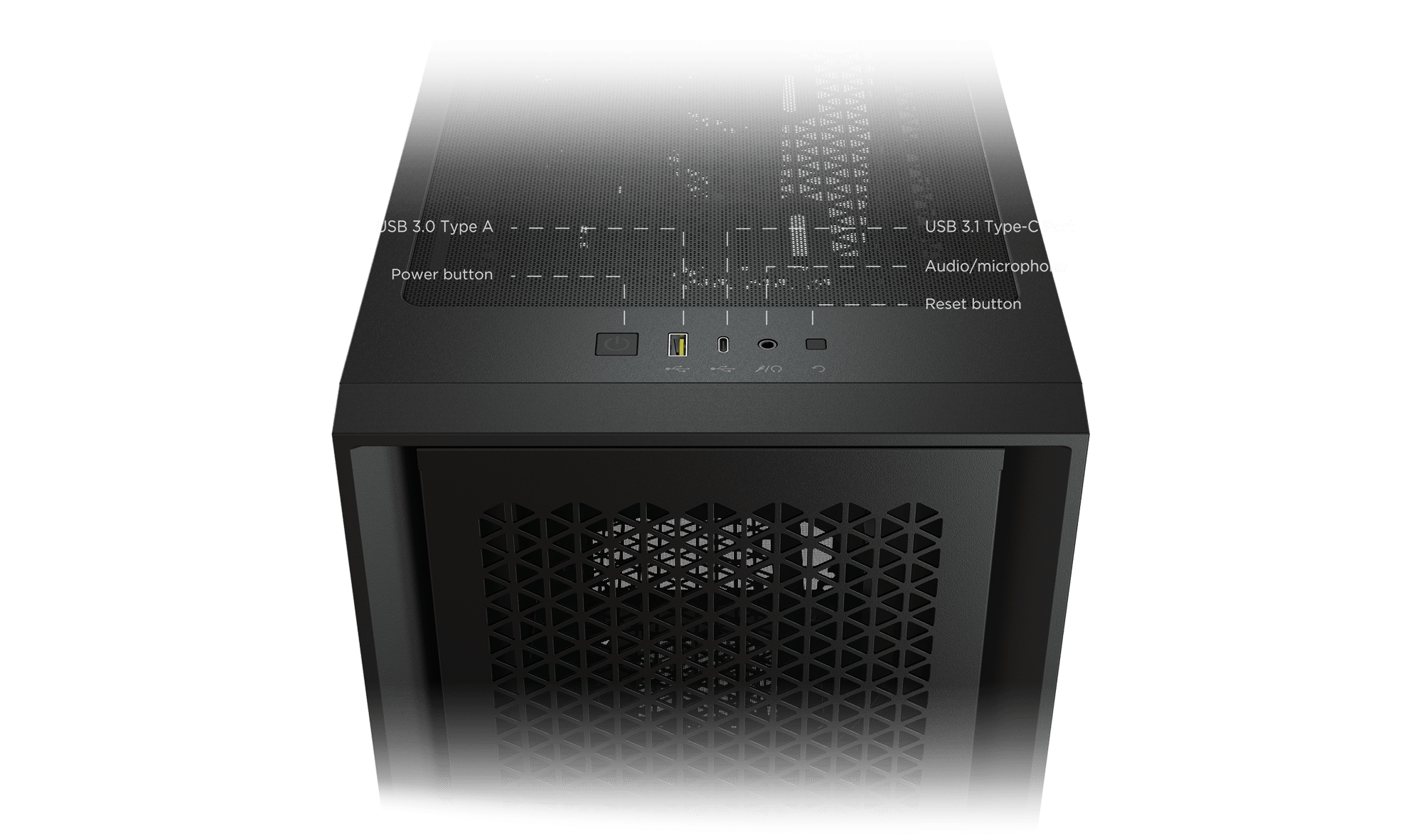 4000D Airflow Front Panel, Black