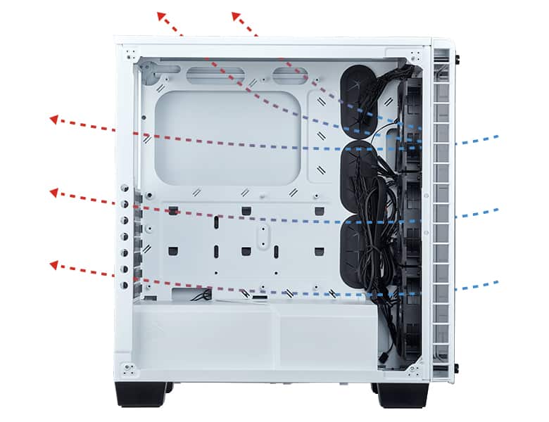 Crystal Series 460x Rgb Compact Atx Mid Tower Case White