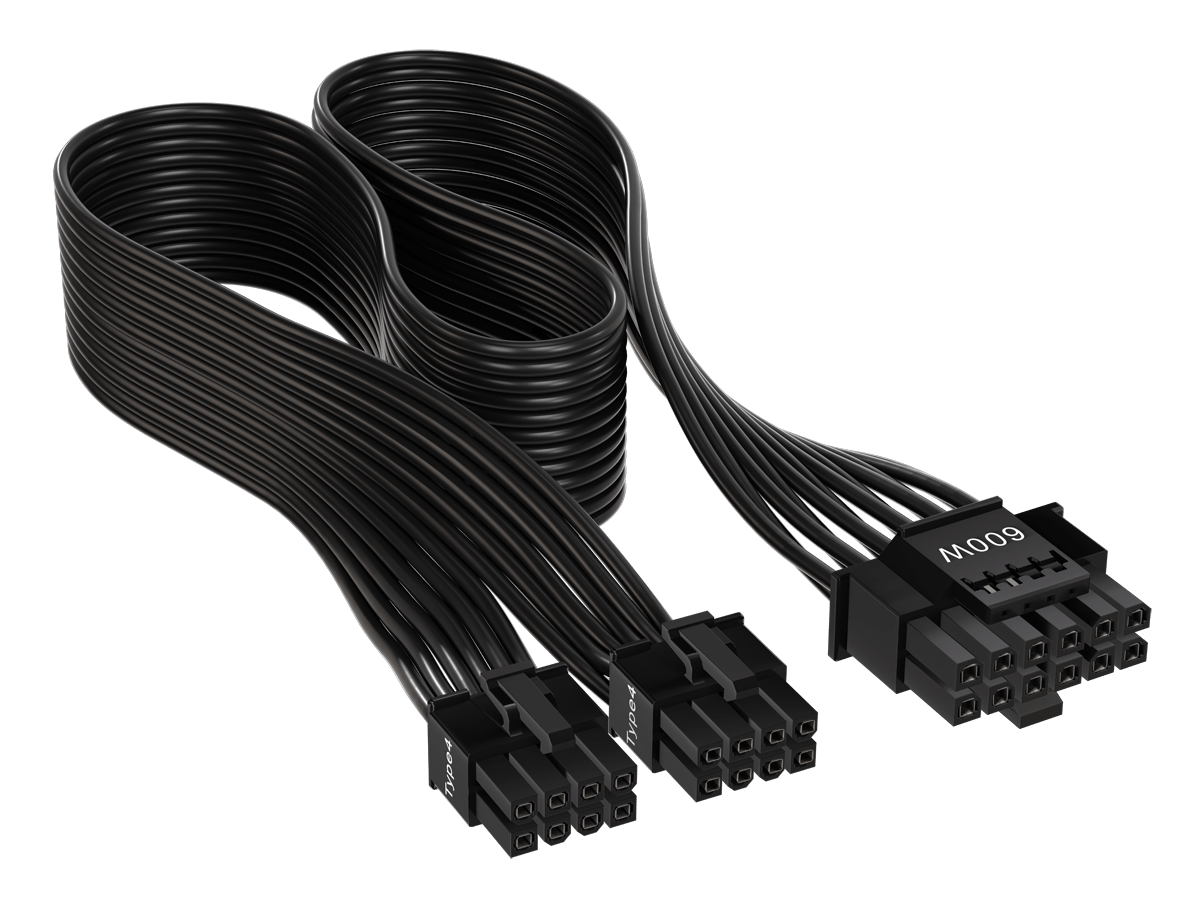 Corsair 600W PCIe 5 0 12VHPWR Type 4 PSU Power Cable