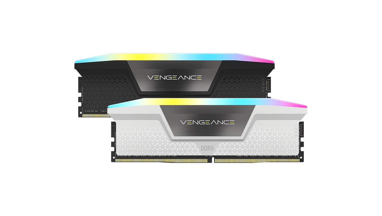 Mặt trước của Vengeance RGB DDR5 RAM