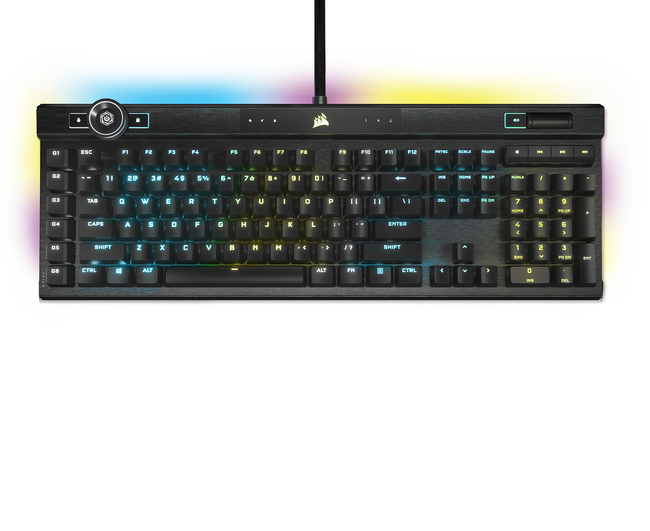 Teclado óptico-mecánico para juegos sin teclado numérico K60 PRO TKL RGB,  interruptor CORSAIR OPX — (NA)