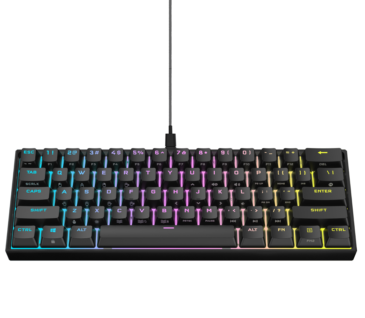 K65 MINI 60% Mechanical Gaming Keyboard — CHERRY SPEED — Black