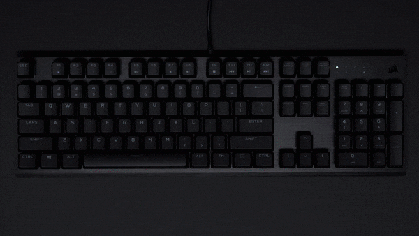 K60 RGB Mechanical Gaming 100% CHERRY MV Mechanical Keyswitches — Black
