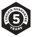 CORSAIR 5-year warranty badge