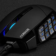Corsair Gaming Scimitar 12000 DPI Jaune Souris Optique RGB 