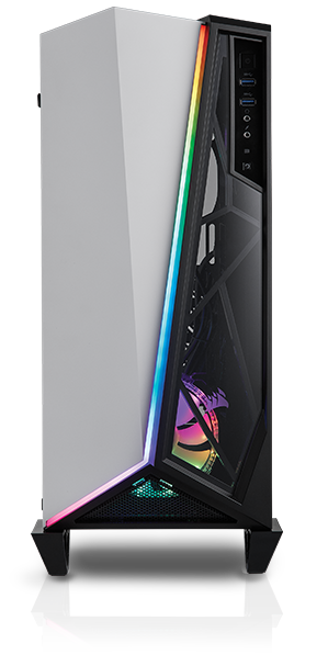 Carbide Series Spec Omega Rgb Mid Tower Tempered Glass Gaming Case Black