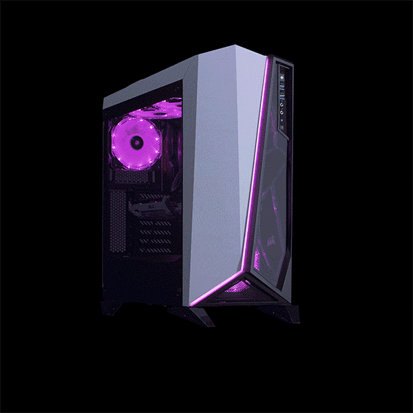 Carbide Series SPEC-OMEGA RGB Mid-Tower Tempered Glass Gaming Case ...