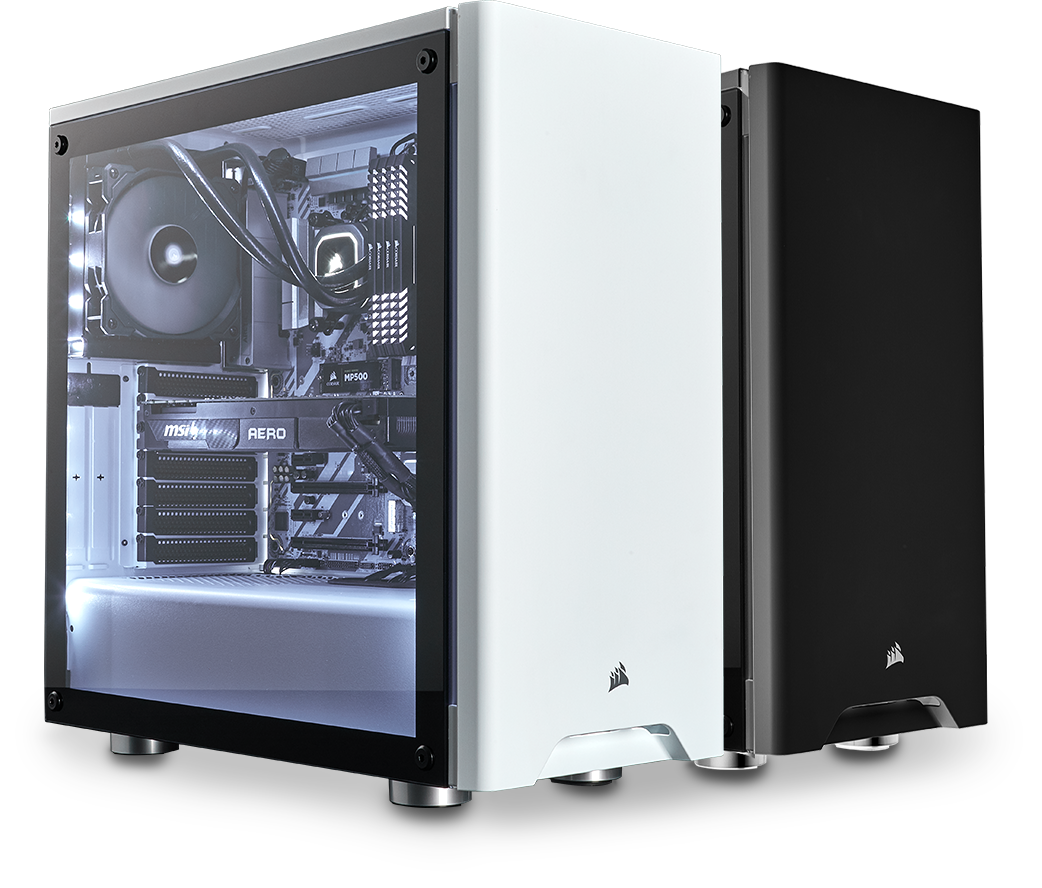 Corsair Carbide 275R Boîtier PC Gaming Moyenne Tour ATX avec Fenêtre en Verre Trempé Noir 