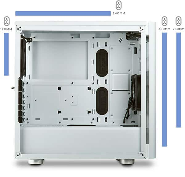 corsair 275r airflow radiator